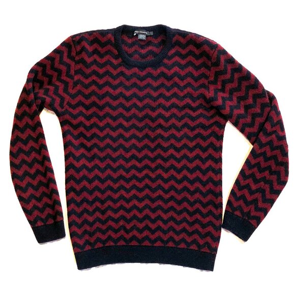 French Connection Chevron Striped Sweater Large - Picture 1 of 1